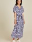Jurk Lang Maze Blue