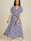 Jurk Lang Maze Blue