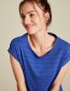 T-shirt Aus Lockeres Dazzling Blue