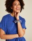 Jurk Aus Ajour Dazzling Blue