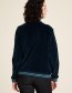 Jas Baseball Nicki Rits Velour Deep Water