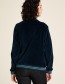 Jas Baseball Nicki Rits Velour Deep Water