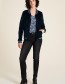 Jas Baseball Nicki Rits Velour Deep Water