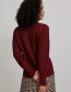 Trui Knit Loose V-Hals Fired Brick