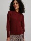 Trui Knit Loose V-Hals Fired Brick