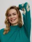 Trui Cosy Flowers Bay Green