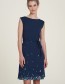 Jurk Waisted LeafDeep Navy