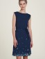 Jurk Waisted LeafDeep Navy
