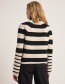Trui Rippie Zwart Off White