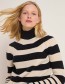 Trui Rippie Zwart Off White