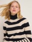 Trui Rippie Zwart Off White