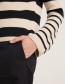 Trui Rippie Zwart Off White
