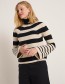 Trui Rippie Zwart Off White