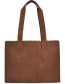 Myomy My Paper Bag Handtas Hunter Mid Brown detail