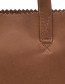 Myomy My Paper Bag Handtas Hunter Mid Brown detail