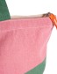 Duurzame shopper NoMorePlastic Pinky Green detail