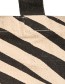 Duurzame shopper NoMorePlastic Zebra detail