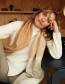 Shawl Alpaca Brushed Ombre Coral Peach