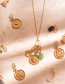 Mix And Match Hanger Maan Sterren Vintage Munt Gold Plated
