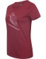 T-shirt Kingfisher Inverted Burgundy detail