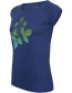 T&#8209;shirt Strawberries Peacock Blue detail