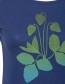 T&#8209;shirt Strawberries Peacock Blue detail