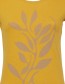 T&#8209;shirt Tendrils Ochre detail