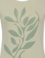 T&#8209;shirt Tendrils Salie Groen detail