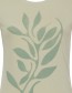 T&#8209;shirt Tendrils Salie Groen detail