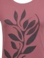T‑shirt Tendrils Hibiscus Rose detail