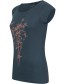T&#8209;shirt Wildflower Bouquet Denim Blue detail