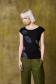 T-shirt Carved Leaves Black