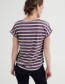 T-shirt ByPamila O Stripe Grape Jam