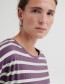 T-shirt ByPamila O Stripe Grape Jam