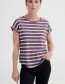 T-shirt ByPamila O Stripe Grape Jam