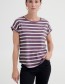 T-shirt ByPamila O Stripe Grape Jam