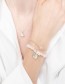 Armband Gemstone Card Rose Quartz Silver