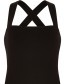 Jurk Priti Cross Black detail