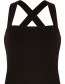 Jurk Priti Cross Black detail