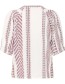 Blouse Pzlezia Red Antique White detail