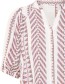 Blouse Pzlezia Red Antique White detail