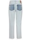 Jeans High Waist Pzgaby Bleached Blue Denim detail