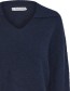 Trui Pzastra V Dark Sapphire Melange detail