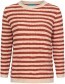 Trui Rosa Stripe Pointelle Brown