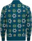 Trui Susan Quilt Squares Petrol detail