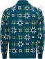 Trui Susan Quilt Squares Petrol detail