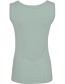 Top Mouwloos Bamboe Timeless Jade detail