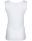 Top Mouwloos Bamboe Timeless Ivory detail