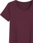 T&#8209;shirt Sara A Lijn Wijnrood detail
