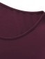 T&#8209;shirt Sara A Lijn Wijnrood detail